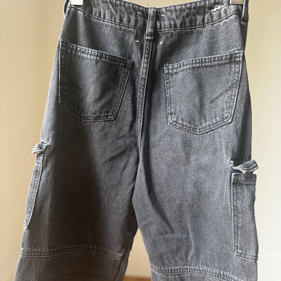 Habitual Kids Black Cargo Jeans Size 10 | Baggy Y2K Style | Quiet Luxury - Rare - Picture 10 of 16
